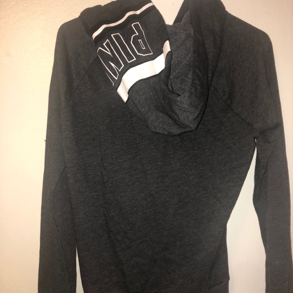 Dark gray PINK zip up